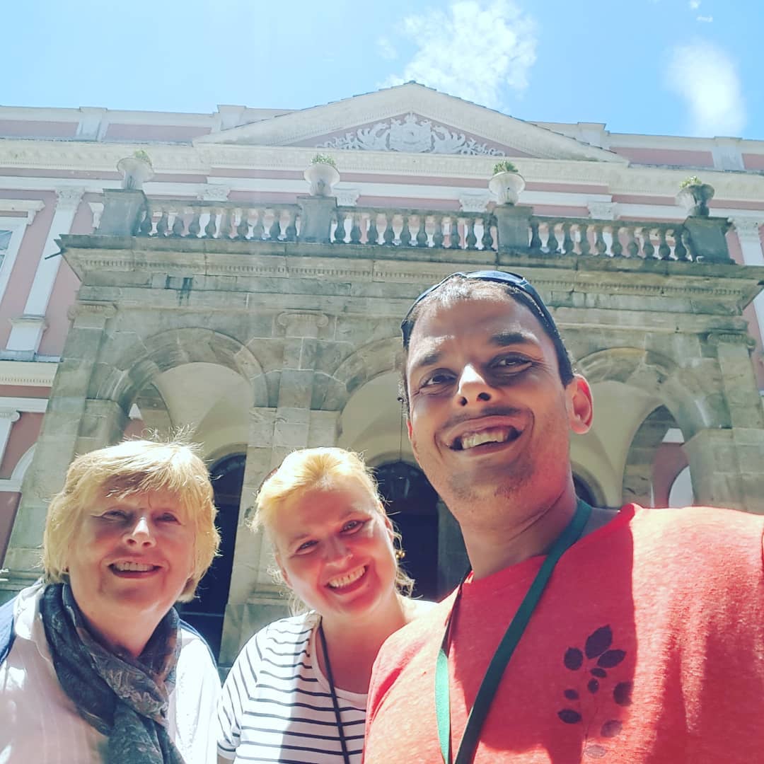 Private Petrópolis tour group visiting the historic imperial city in the mountains near Rio de Janeiro, Brazil