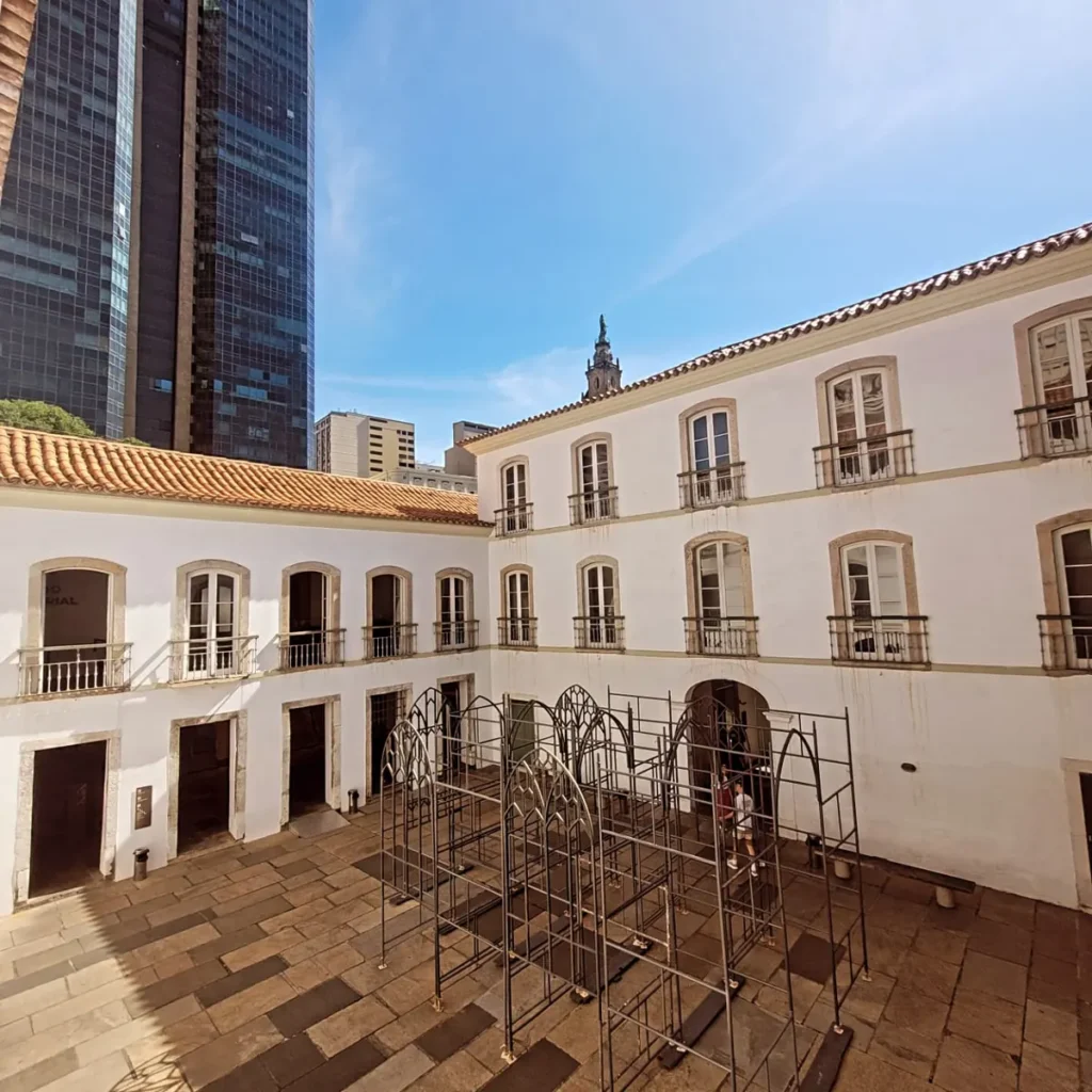 Inner courtyard of the Paço Imperial, an 18th-century colonial palace in Rio de Janeiro