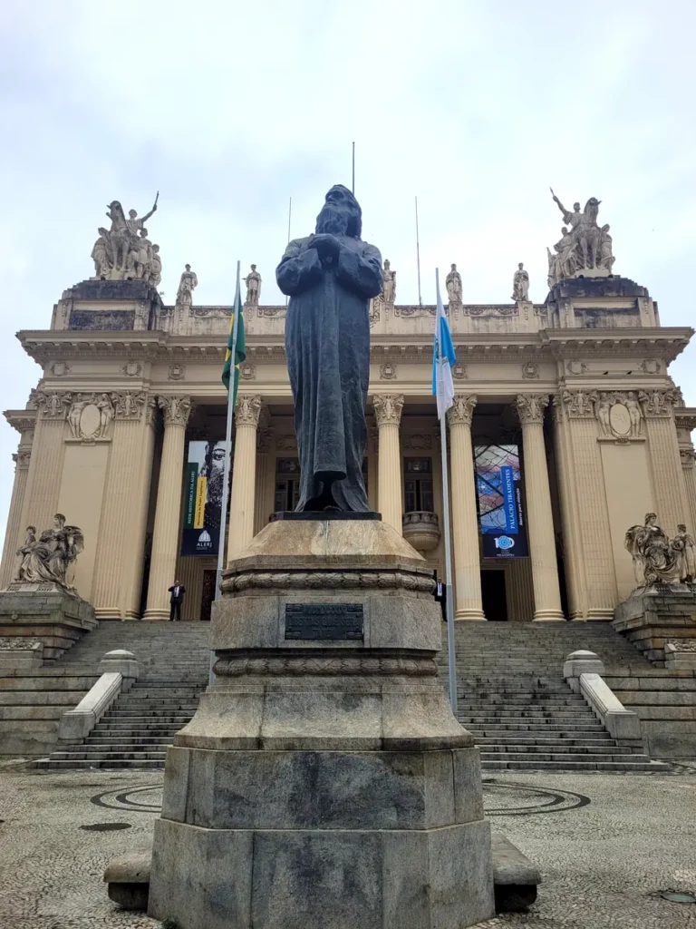 Palácio Tiradentes and the Tiradentes statue in downtown Rio de Janeiro