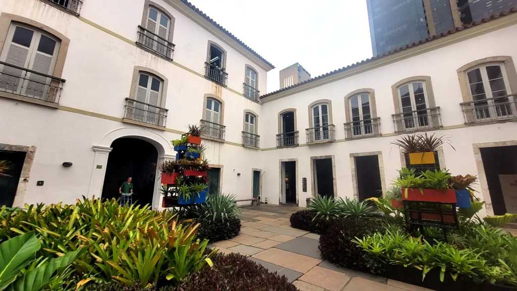 First-time in Rio - Colonial courtyard of the Paço Imperial in downtown Rio de Janeiro, a stop on our private historic tours
